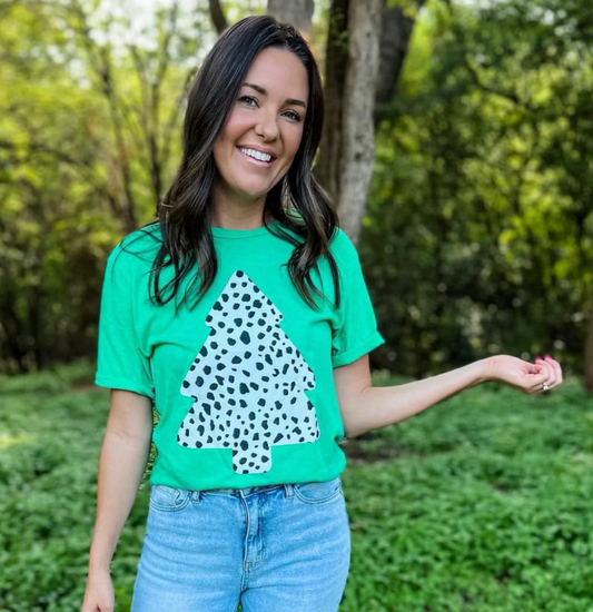 Dalmatian Christmas Tree Tee